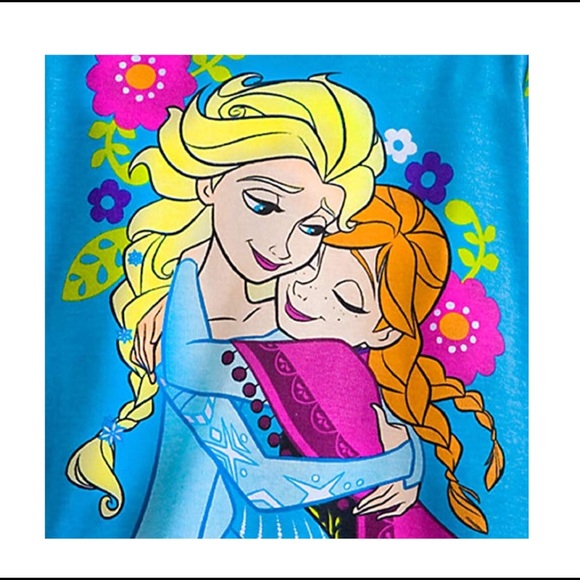 ❌SOLD❌ NWT Disney Frozen Long Pajama Set, Girls, Sz 10 - Picture 4 of 8